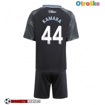 Otroške Nogometnih dresov Aston Villa Boubacar Kamara #44 Gostujoči 2025-26 Kratki rokavi (+ hlače)